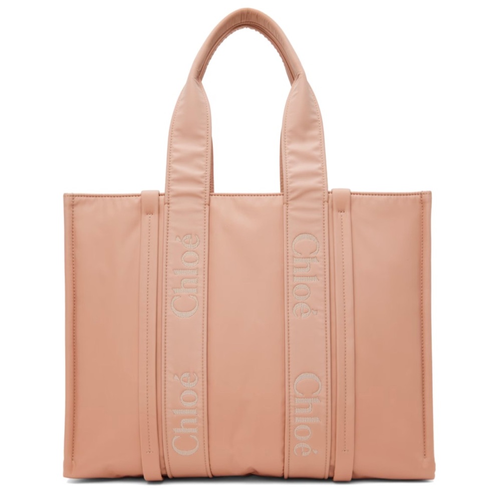 Chloe Large Woody Tote Bag with Short Handles